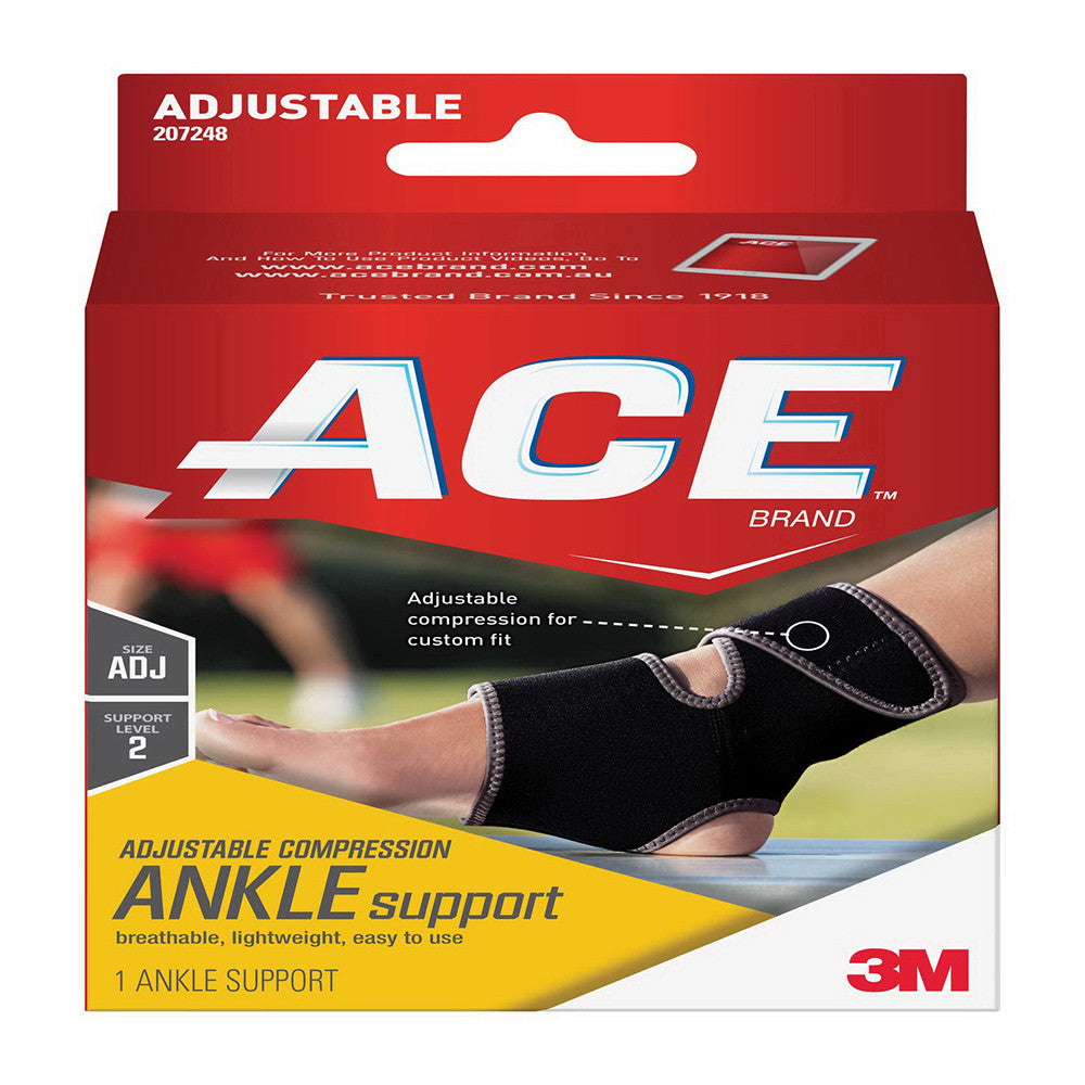 Ace Neoprene Adjustable Ankle Support, 1 Ea